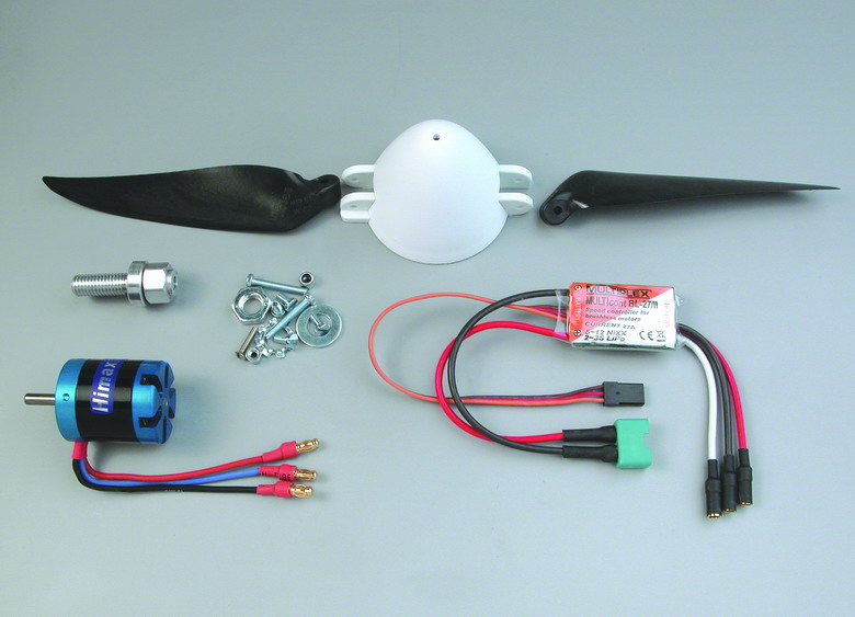 Multiplex Mitnehmer Für Motorwelle 4mm Mit Blatthalter Und Spinner 54mm - Perfekt Für EG PRO Modelle